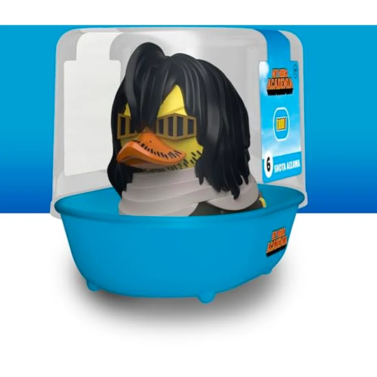 TUBBZ Erstausgabe: My Hero Academia - Shota Aizawa, Cosplaying-Gummiente Vinylfigur, ca. 9 cm, in ikonischer Badewannen-Vitrine – Bild 2