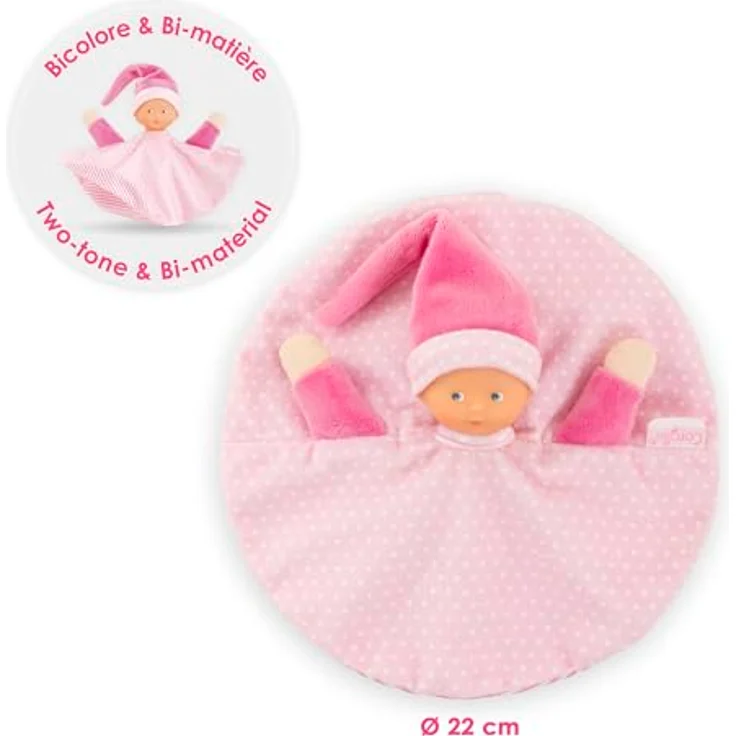 Corolle Mon Doudou Tidoudou Sternenträume, Schmusetuch im Puppendesign mit Vanilleduft, waschbar, Durchmesser 22 cm, ab den ersten Lebensmonaten geeignet – Bild 5