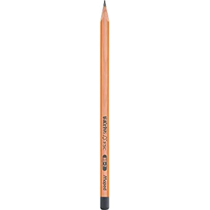 Maped 850021 Bleistift, Dreieckige Form, Stoßfeste Leine, Noir