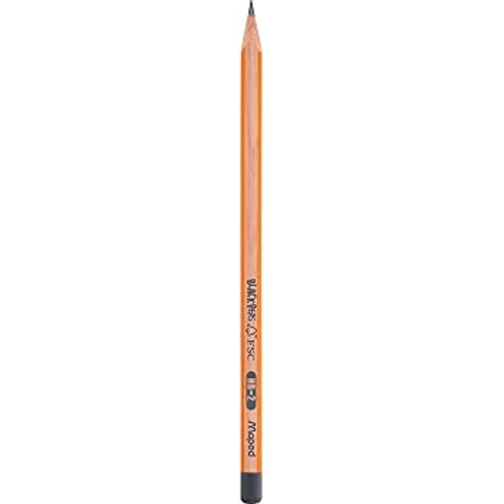 Maped 850021 Bleistift, Dreieckige Form, Stoßfeste Leine, Noir – Bild 1