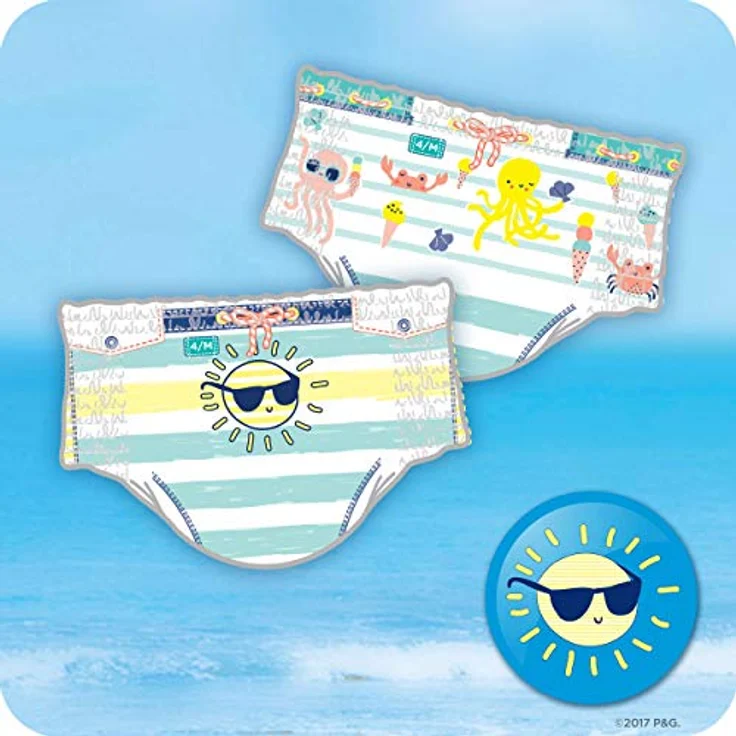 Pampers Splashers Einweg-Schwimmhose - Größe 4/5 9-15kg - Fall von 8 Packungen von 11 – Bild 7