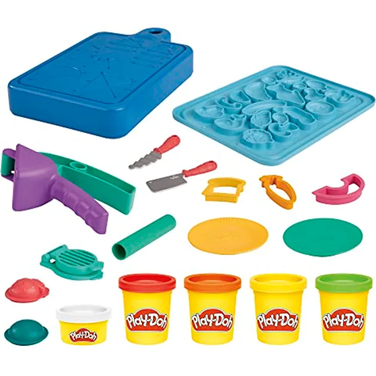 Play-Doh Kleiner Chefkoch Starter-Set mit 14 Küchen-Accessoires, Vorschulspielzeug