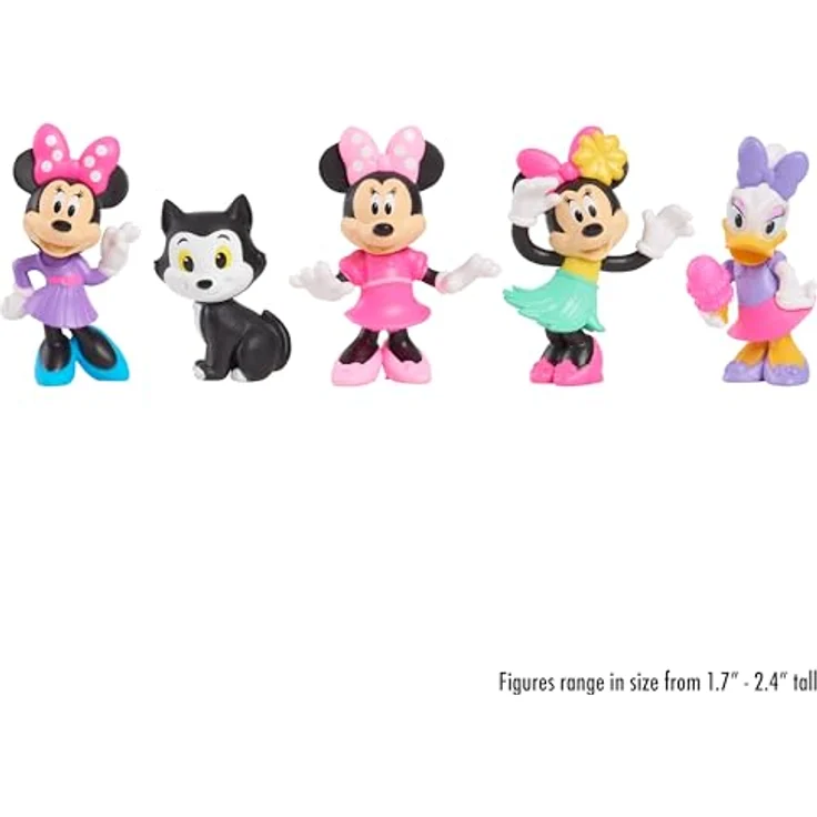 Just Play Disney Junior Minnie Mouse Minifiguren 5er-Pack, 5 Figuren von Minnie Mouse und Daisy Duck, 4,3-6,9 cm, ab 3 Jahren – Bild 4