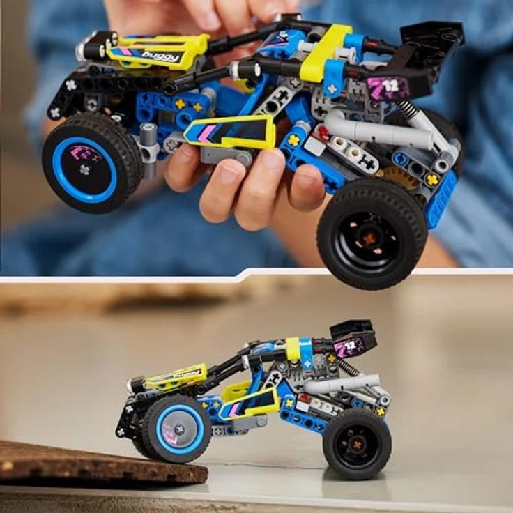 LEGO Technic Offroad Rennbuggy, Auto-Spielzeug für Kinder, Bausatz zum Bauen eines Buggy-Rennautos, Geschenk für 8-jährige Jungs und Mädchen, Rally-Auto-Modell 42164 – Bild 5
