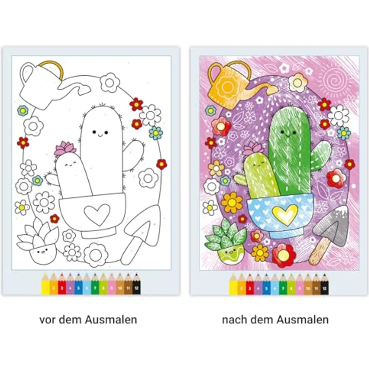 Ravensburger Verlag GmbH Malen nach Zahlen CreArt - Malen nach Zahlen - Kawaii - Süße Freunde, Malbuch mit 24 Motiven auf Zauberpapier, für Kinder ab 5 Jahren – Bild 5