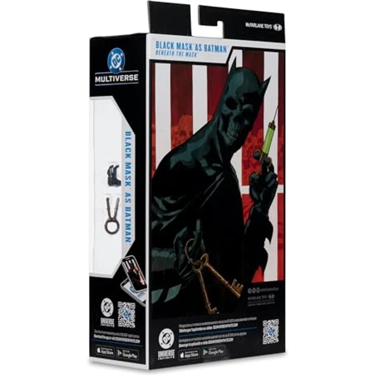 McFarlane DC Multiverse Actionfigur Black Mask as Batman (Beneath the Mask), 18 cm, detailreiche und bewegliche Sammelfigur mit Zubehör – Bild 9