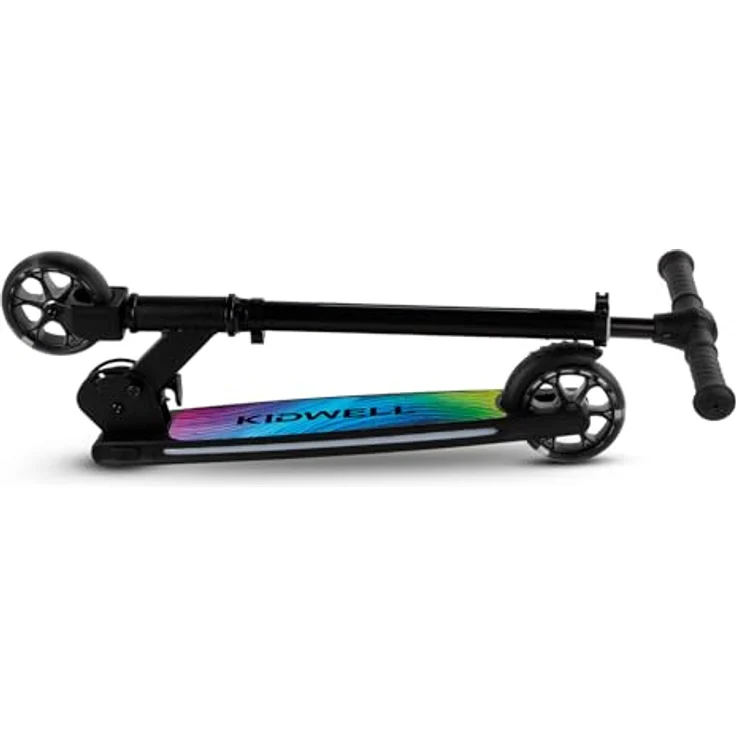 COIL MIDO Balance Scooter, Kinderroller mit Anti-Rutsch-Plattform, ABEC-7-Lager und LED-Rädern, Schwarz, ab 5 Jahren – Bild 5