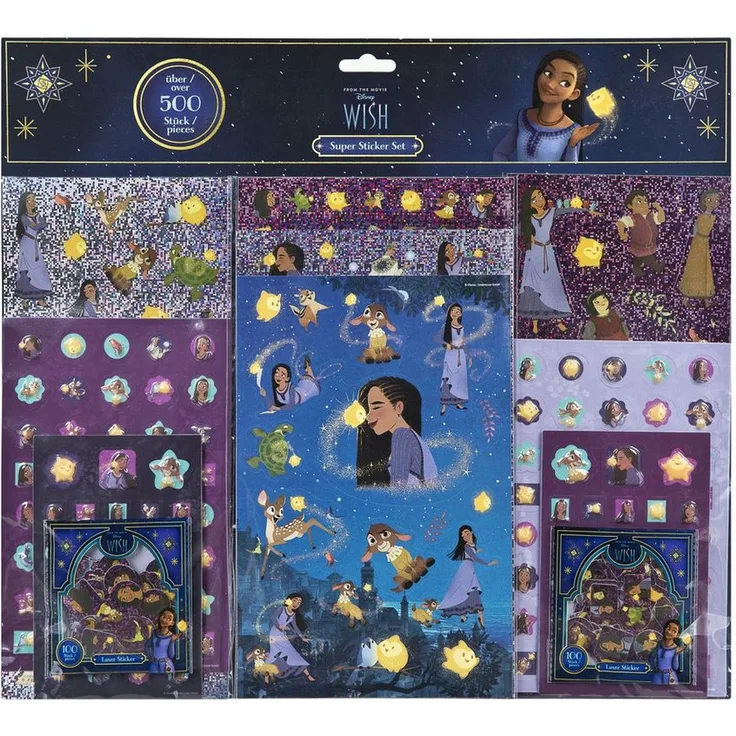 UNDERCOVER Sticker Disney Wish - Super Sticker-Set - über 500 Stück