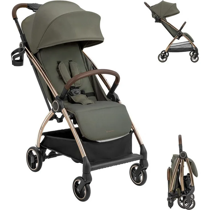 Kikkaboo Kinder-Buggy Kinderwagen, Buggy Joy, bis 22 kg, Rückenlehne verstellbar, faltbar, grau