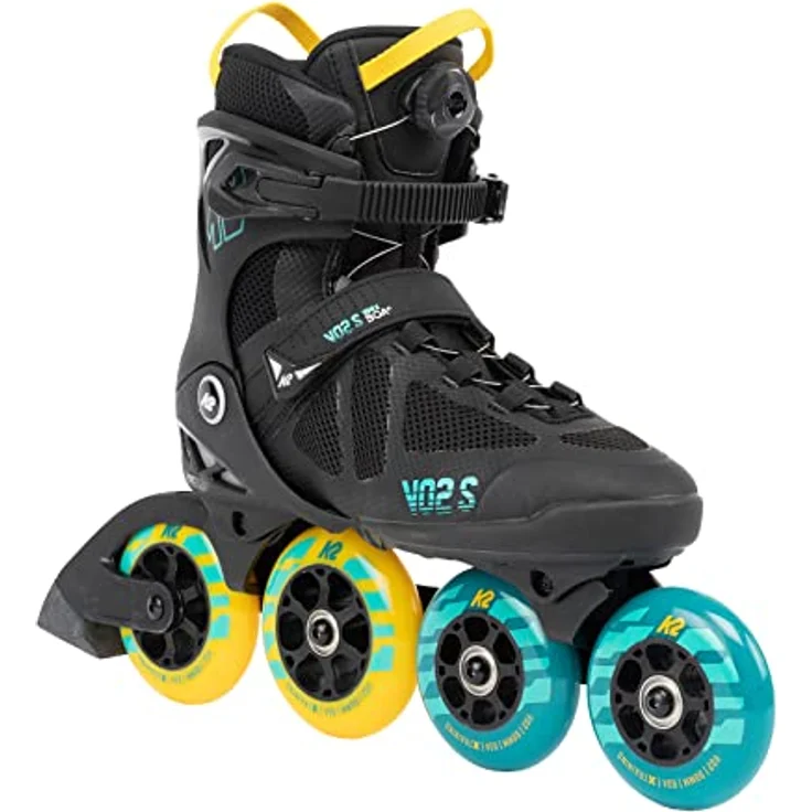 K2 Skates Unisex Inline Skates VO2 S 100 X BOA, black - blue - yellow, 30G0142.1.1.120 – Bild 1