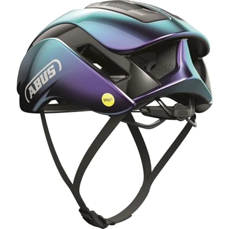 ABUS Rennradhelm Gamechanger 2.0 MIPS - High Performance Aerohelm mit optimierter Aerodynamik und Belüftung - Violett – Bild 3