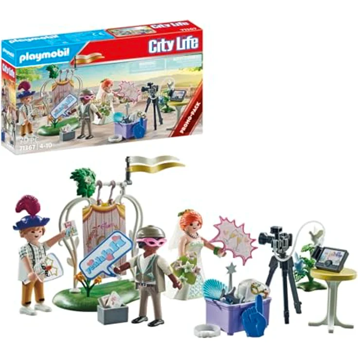 Playmobil® Konstruktions-Spielset Hochzeits Fotobox (71367), City Life, (79 St) – Bild 2
