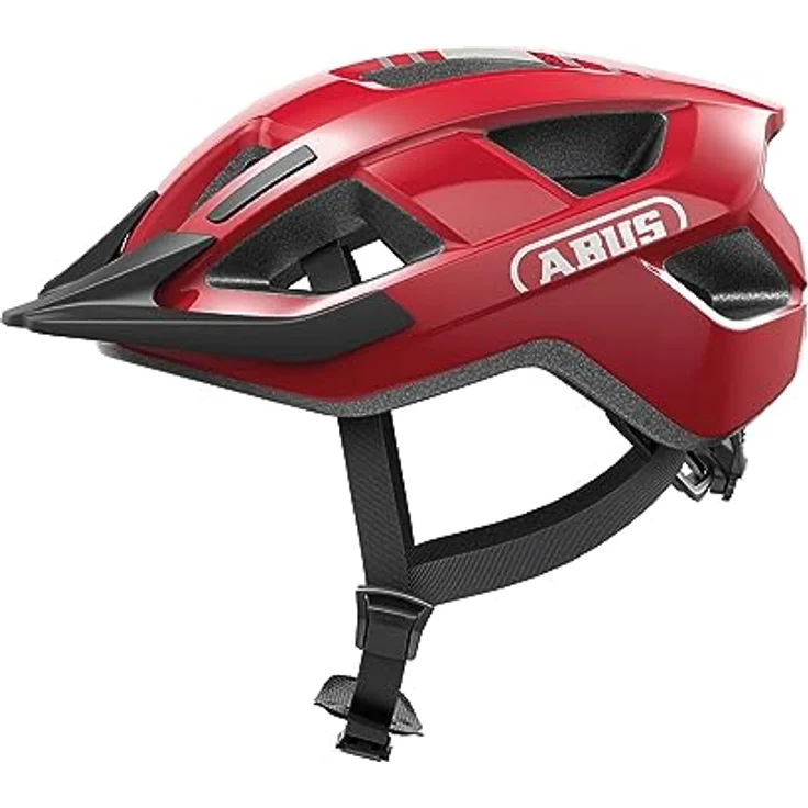 ABUS Fahrradhelm Aduro 3.0 – Sportiver City-Helm in stilvollem Design für alltägliche und sportliche Touren – für Damen und Herren – Rot, Größe L – Bild 1