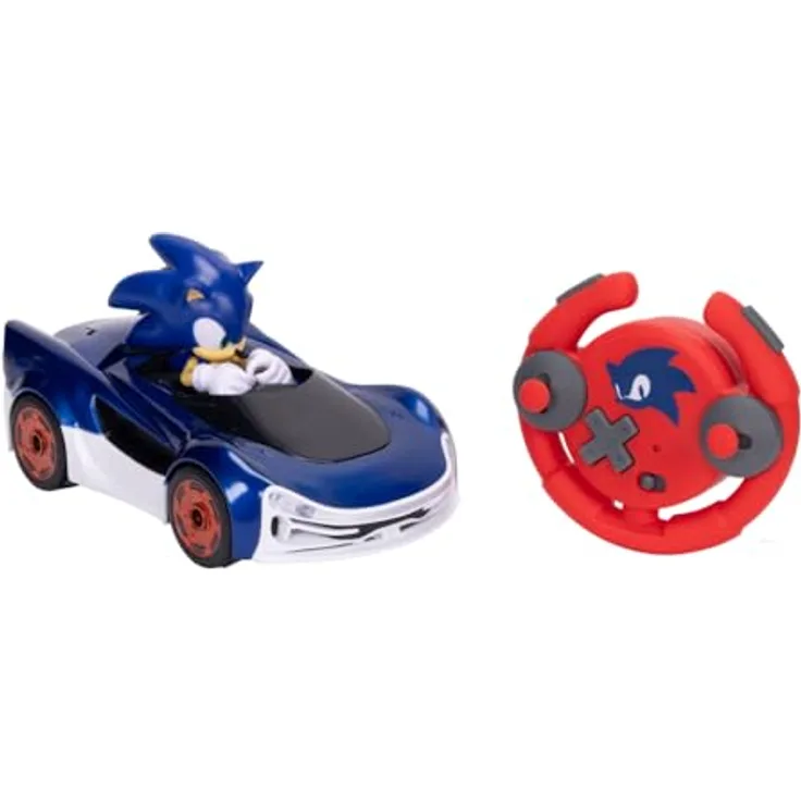 Jakks Pacific Sonic Speed Star Lightning R/C Driftfahrzeug, funkferngesteuertes Auto mit zwei Fahrmodi und Lichteffekten