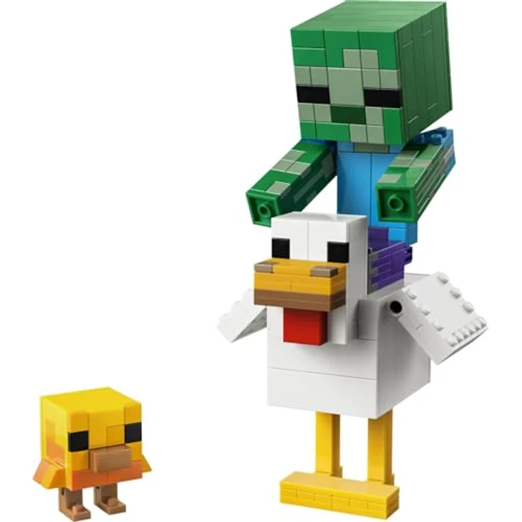 LEGO Minecraft 21582 Hühnerreiter, Bauset mit 344 Teilen, bewegliches Huhn, Baby-Zombie und Baby-Huhn, für Kinder ab 9 Jahren – Bild 2