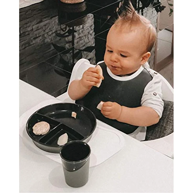 Twistshake 2 Stück Bruchsichere Tasse für Baby und Kinder 170ml, Trinklernbecher, Trainingsbecher, BPA-frei, Ab 6 Monate, Schwarz/Weiß – Bild 2