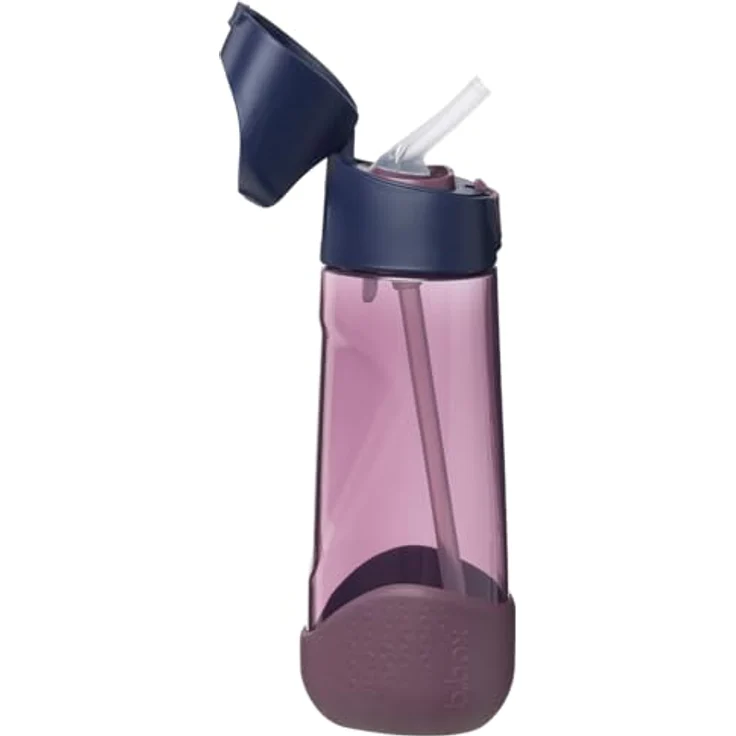 b.box Harry Potter Wasser- und Trinkflasche für Kinder, 600 ml, auslaufsicher mit abgewinkeltem Silikonstrohhalm, griffiges Design – Bild 3