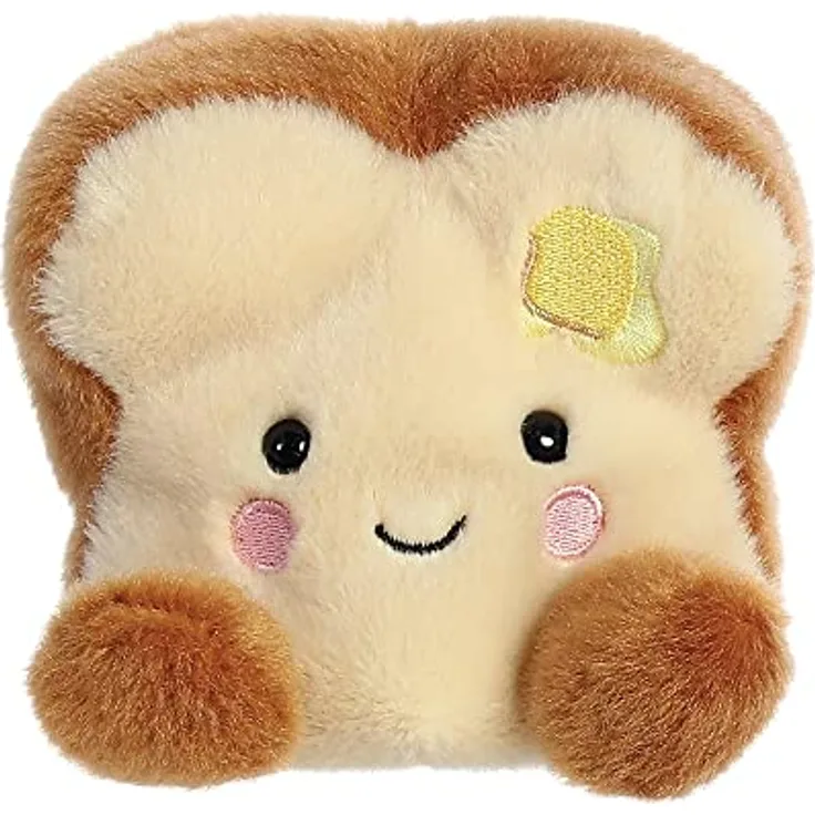Aurora World Aurora, 33574, Palm Pals Buttery Toast, 13cm, Eco-Friendly Plüschtier, Braun