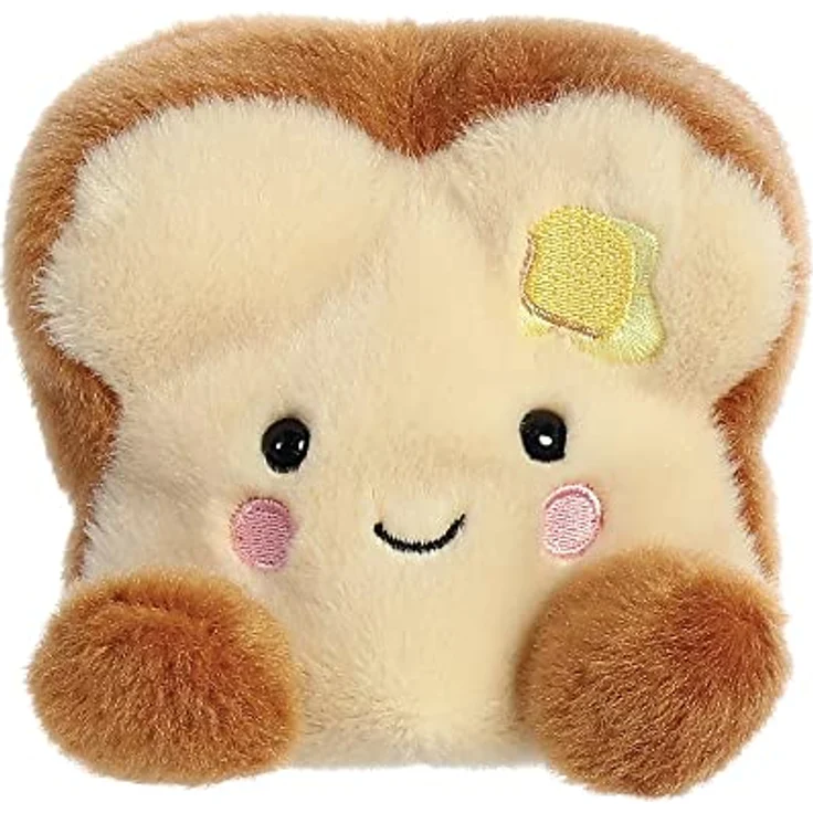 Aurora World Aurora, 33574, Palm Pals Buttery Toast, 13cm, Eco-Friendly Plüschtier, Braun – Bild 1