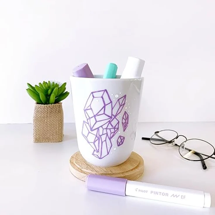 PILOT PINTOR Kreativmarker My Colour Palette – 10 Stück in M – warme Farben – Farbmarker-Stifte für DIY-Projekte, für fast alle Oberflächen, schnell trocknend und gut deckend – Bild 7