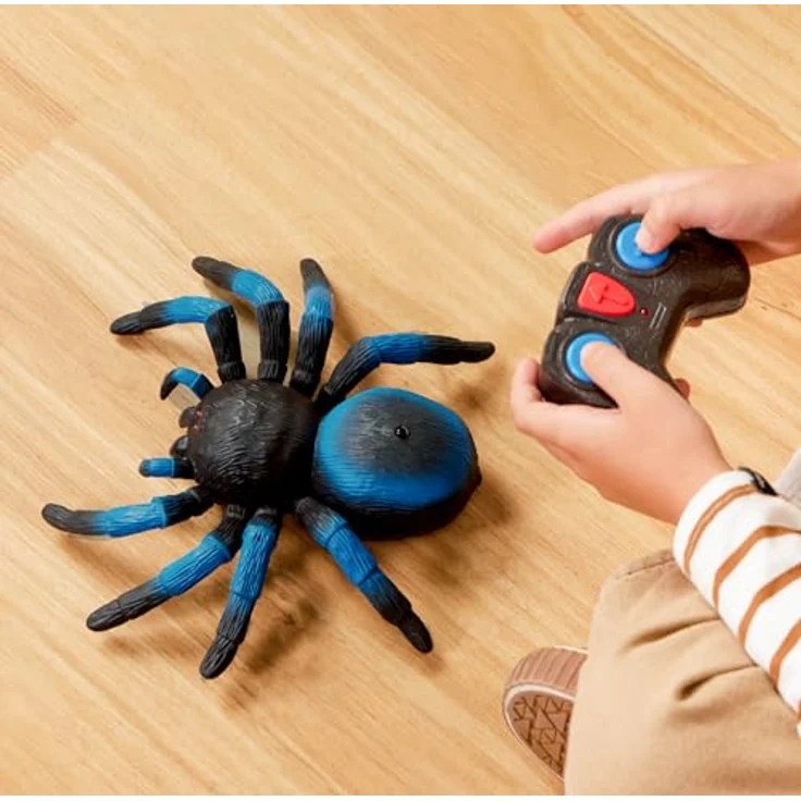 Terra Ferngesteuerte Spinne Blau – RC Vogelspinne mit leuchtenden LED Augen und Fernbedienung – Tarantula Spielzeug ab 6 Jahre – Bild 9