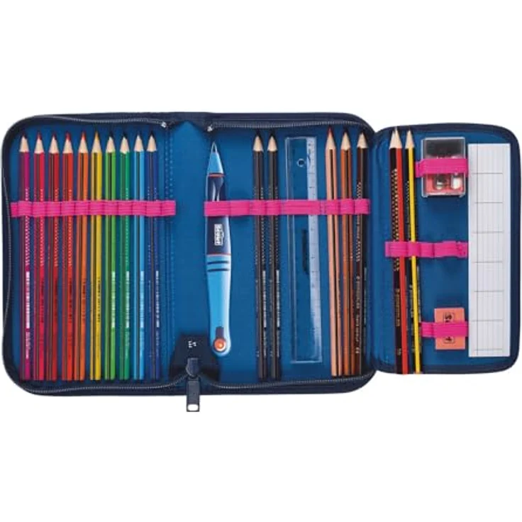 Scout Schulranzen Alpha (4-tlg), Polyester, mit atmungsaktiver Rückenpolsterung und Reflexmaterialien, 20 l Volumen, inkl. Sportbeutel und Schlamper-Etui – Bild 8