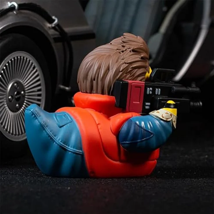 TUBBZ Box-Ausgabe Marty McFly Sammler-Vinyl-Gummiente Figur - Offizielles Zurück in die Zukunft Merchandise - Fernsehen, Filme & Videospiele, hochdetailliert, 9 cm, Display-Box, Zurück in die Zukunft inspirierte Grafiken – Bild 5