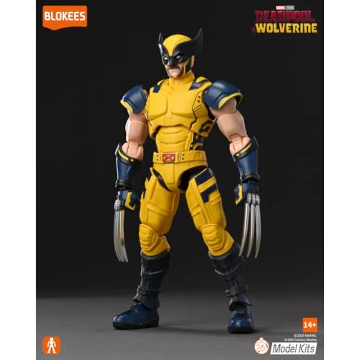 Dickie Blokees Marvel Wolverine, detailreiche Sammelfigur mit 101 Spielzeugteilen, 27,5 cm Höhe – Bild 2