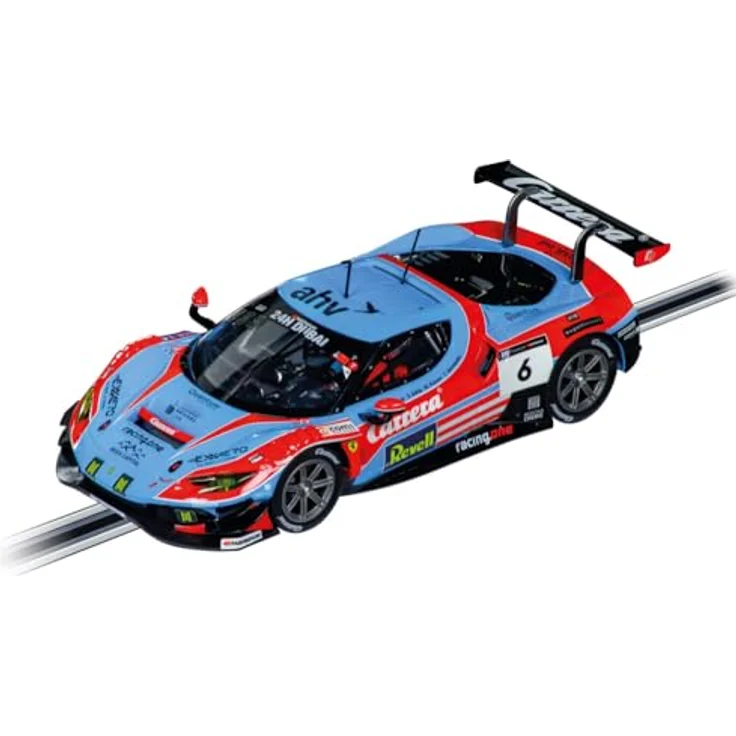 Carrera GO!!! Rennbahn Autorennbahn Super Racers Wireless Set 62585, 2 Slotcars im Maßstab 1:43, inkl. 2 Wireless Handregler mit Turbo-Knopf, Looping und Fly-Over, 7 Meter Rennstrecke mit Rundenzähler – Bild 3