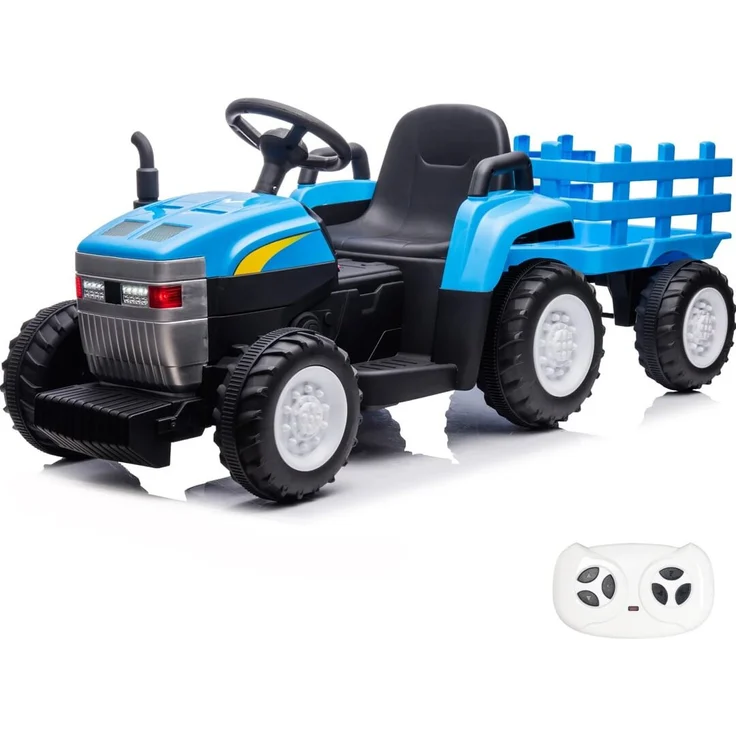 Kijana Elektro-Traktor für Kinder 12V - 2 bis 5 Jahre - mit Fernbedienung - Blau