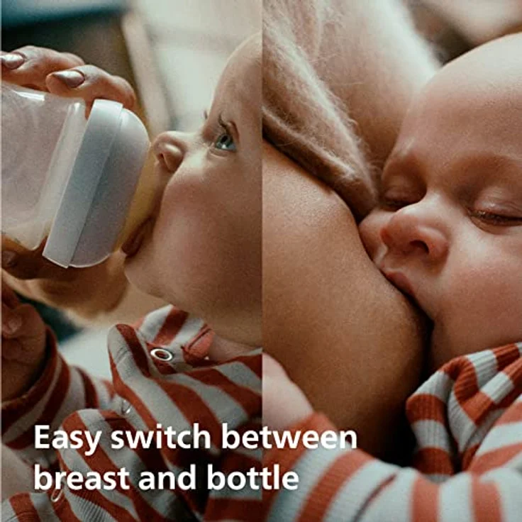 Philips Avent Natural Response SCY903/01, Babyflasche 260 ml für Säuglinge 1 m+, Silikonsauger zur kolikfreien Ernährung – Bild 3