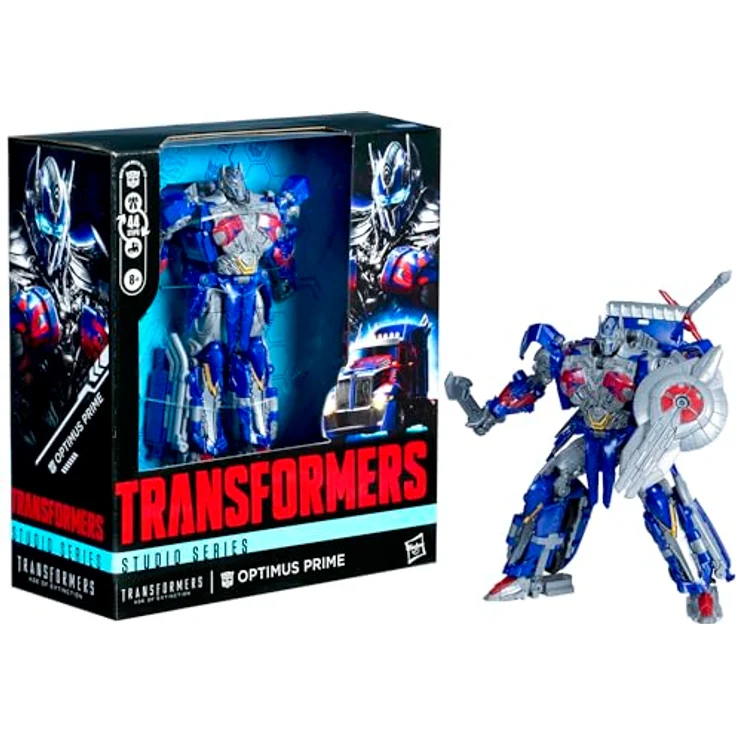 Transformers Studio Series Leader-Klasse Optimus Prime Action-Figur, 21,5 cm beweglich, 2 in 1: Roboter und Truck, mit Schwert und Schild – Bild 3