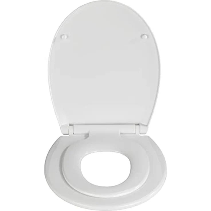 WENKO Kinder-WC-Sitz Syros Family, 2-in-1 mit Absenkautomatik, bruchstabiler Thermoplast, inklusive Kindersitz – Bild 2