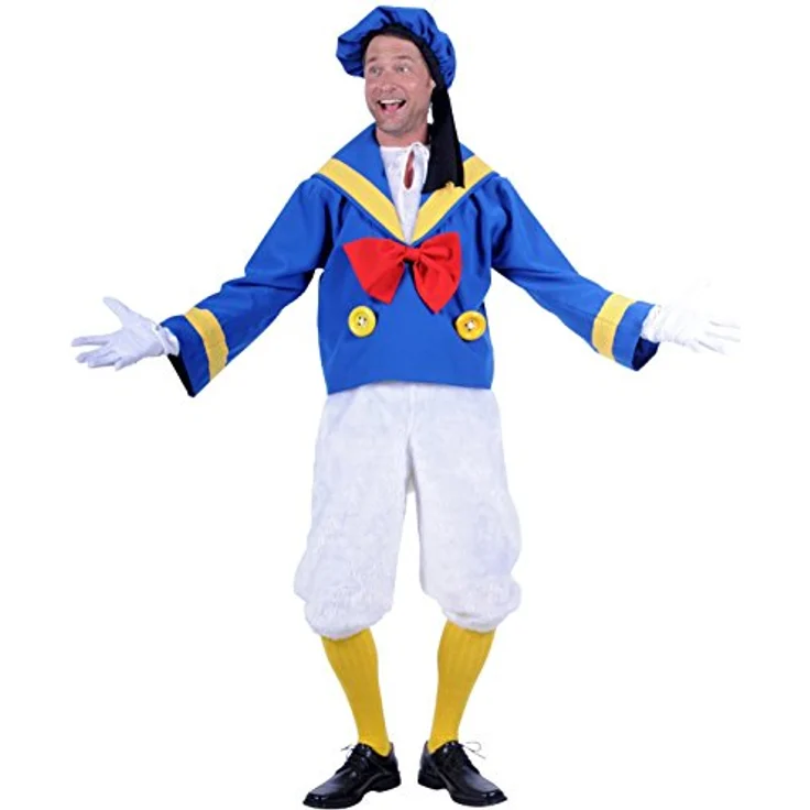 Thetru Enten-Kostüm in blau/weiß | Ente in Matrosen-Look (M) – Bild 1