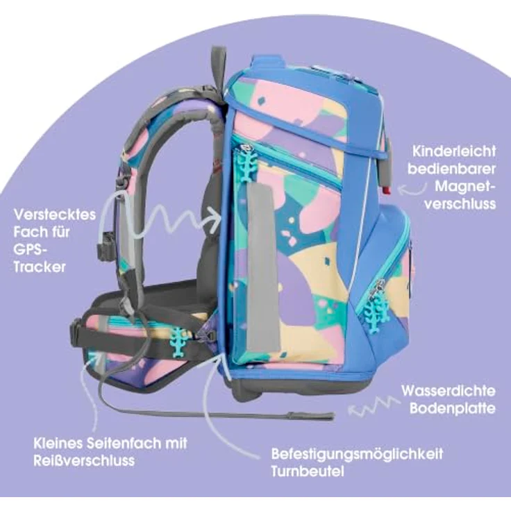 Step by Step Schulranzen SPACE Schulranzen-Set, Mehrfarbig, mit ausreichend Stauraum für Schulmaterialien – Bild 3