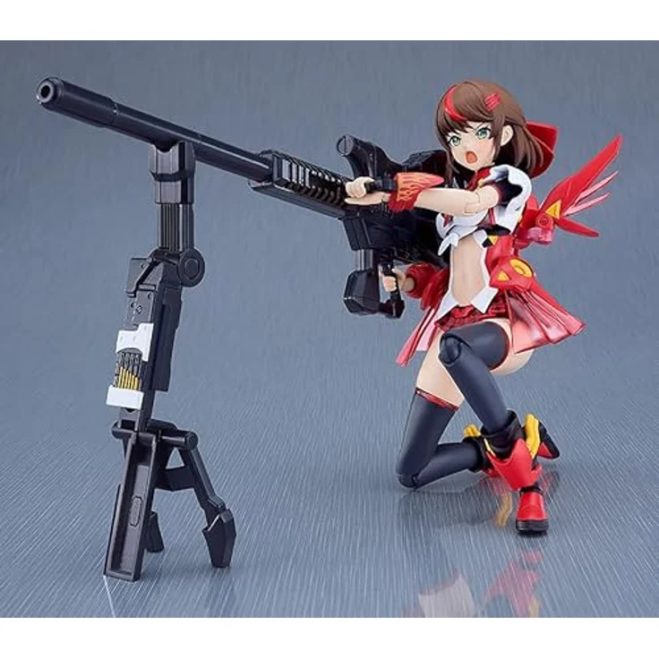 Good Smile Company Valkyrie Tune Plamatea Modellkit Lisa = Caster, 16 cm, vorlackierte Teile, posebare Figur mit zwei Gitarrenwaffen – Bild 7
