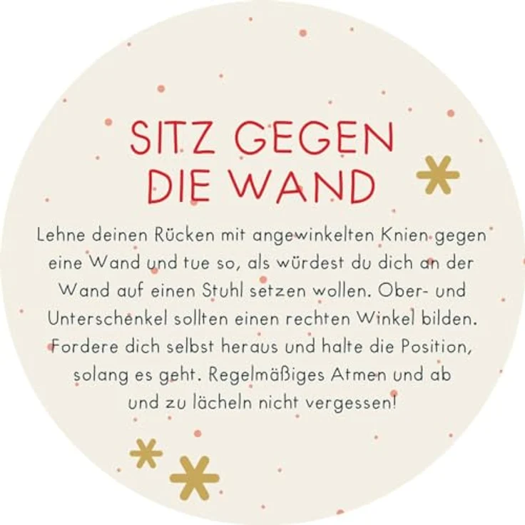 Ars Edition Adventskalender in der Dose, Christmas Fitness mit 24 Übungskarten für Home-Workouts – Bild 4
