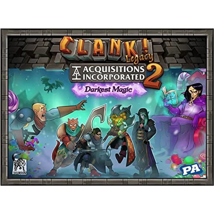 Asmodée Clank! Legacy 2: Acquisitions Incorporated Darkest Magic, Brettspiel für 2-4 Spieler mit strategischem Deckbau und variabler Erzählstruktur – Bild 2