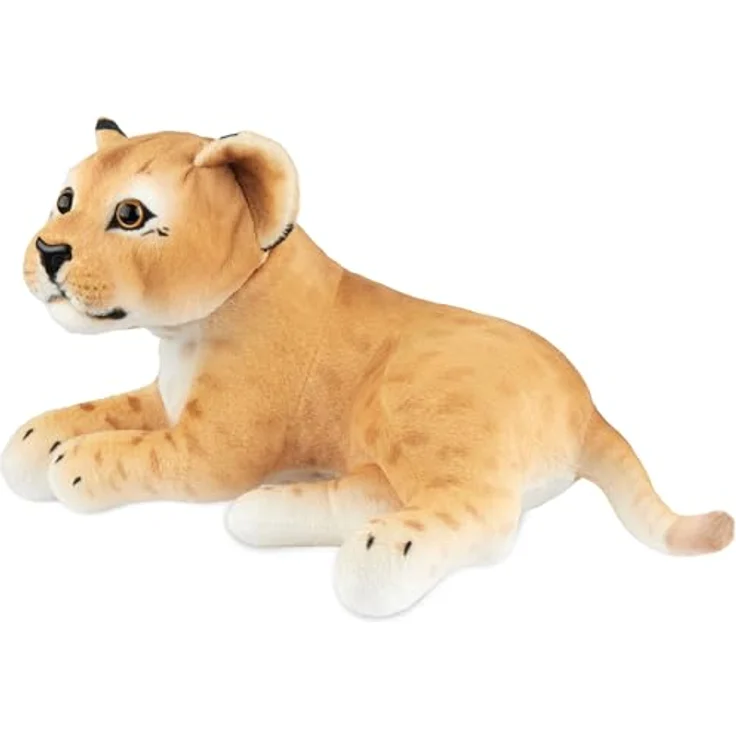 BRUBAKER Löwin Kuscheltier, 30 cm Stofftier Löwe, braun, hochwertiger Plüsch, pflegeleicht, ideal als Geschenk für Kinder – Bild 2