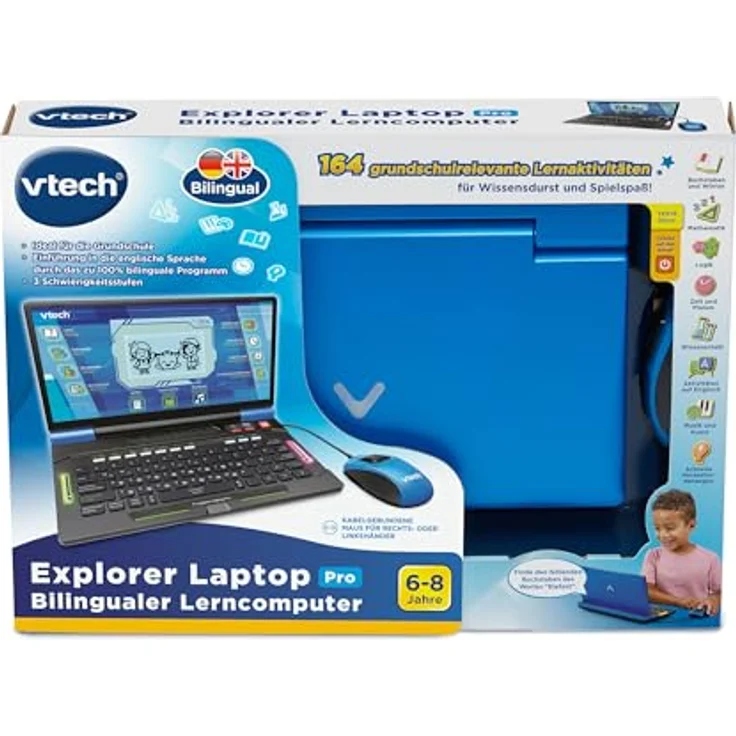 Vtech® Explorer Laptop Pro, Lerncomputer mit 164 Lernspielen, inkl. kabelgebundener Maus, für Kinder ab 6 Jahren – Bild 6