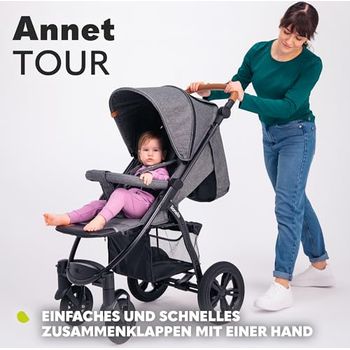 Passeggino MoMi AKIRA Per Bambini Da 6 Mesi A 15 Kg - Leggero, Con Cintura 5 Punti, Borsa, Parapioggia E Zanzariera