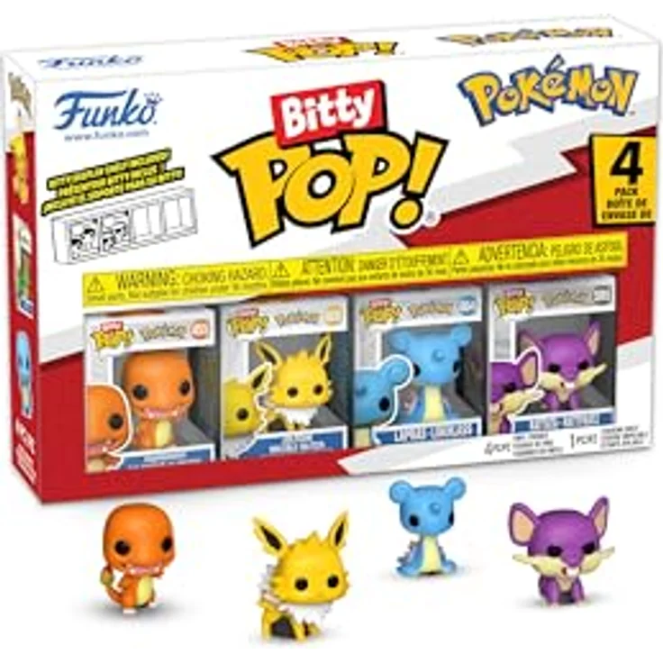 Funko Bitty Pop! Pokemon - Charmander 4PK mit Überraschungs-Mini-Figur, 0.9 Inch (2.2 cm) Sammlerstück, inkl. stapelbarem Display-Regal, perfektes Geschenk für Fans und Party-Accessoires – Bild 2