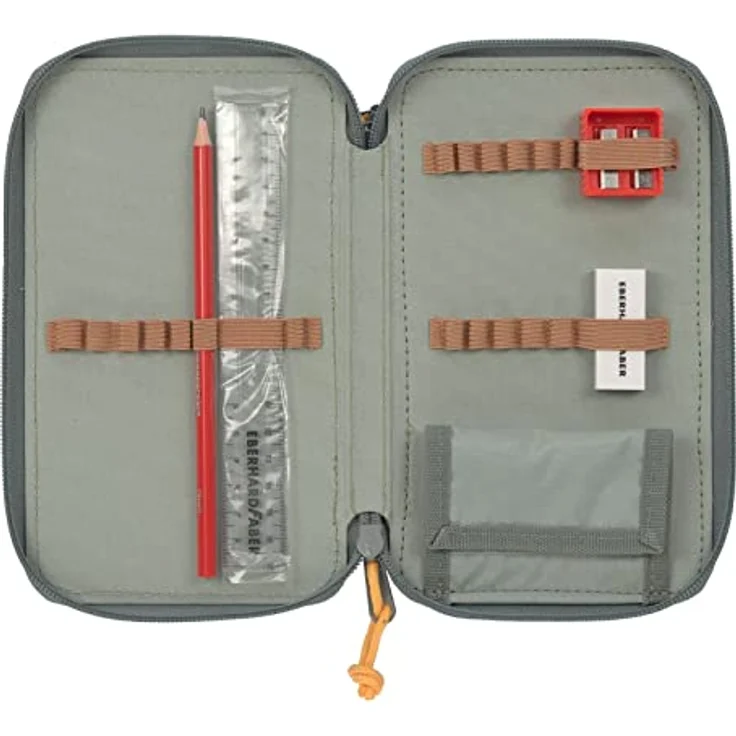 Lässig Unique School Triple Pencil Case Green – Bild 2