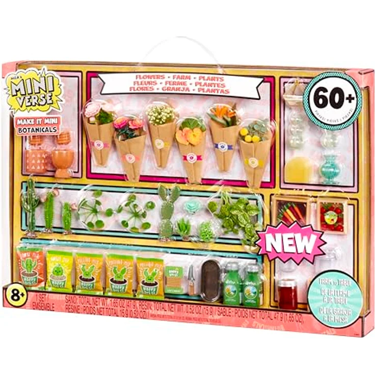 MGA ENTERTAINMENT Kreativset MGA's Miniverse - Make It Mini Botanicals, Multipack mit über 60 Teilen zum Bauen und Gestalten von Pflanzen, Blumen, Obst und Gemüse – Bild 8