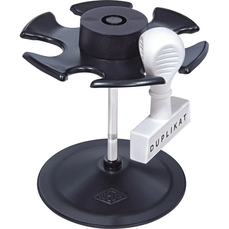 WEDO Stempel Stempelträger rund, schwarz, Fassungsvermögen 6 Stempel