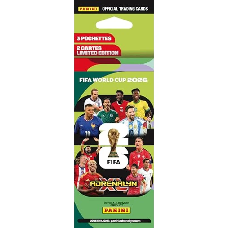 Panini FIFA 365 Adrenalyn XL 2025 Trading Cards Pocket Tin Box mit 5 Flow Packs und 2 Limited Edition Cards, internationale Version – Bild 2