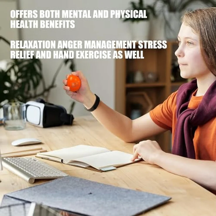KDG Stressball Erwachsene Motivierende Stressbälle (4er-Pack) für Kinder und Erwachsene, Stressabbau-Bälle mit Quetos zur Linderung von Angst und Wut als Geschenk – Bild 7