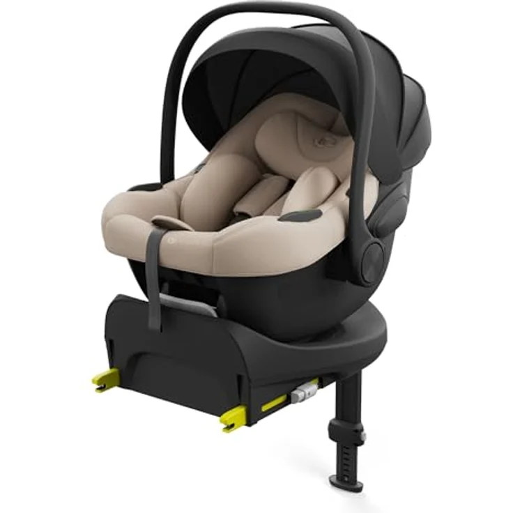 KINDERKRAFT ENDURA SAFE MODULAR SYSTEM, 3in1 Autokindersitz mit drehbarer Basis (90°), ultraleicht (3,2 kg), Premium-Polsterung, Kopfschutzsystem, Schwarz – Bild 2