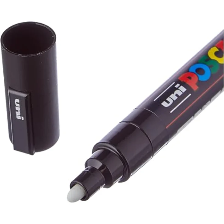 POSCA Posca UNI Stifte-Set, Filzstifte mit 8 Farben, 5 mm, Basic – Bild 4