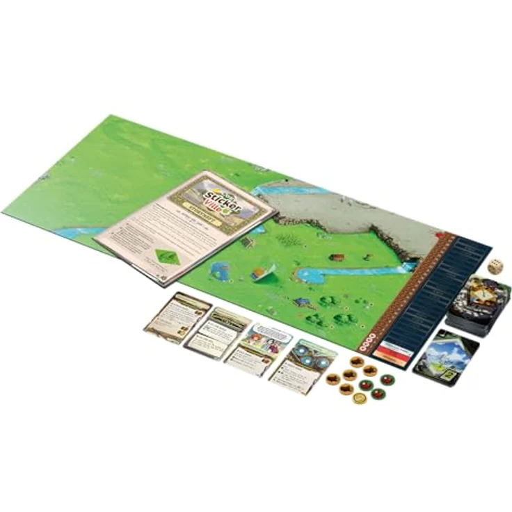 Asmodee Cozy Stickerville, Kooperatives Familienspiel für 1-6 Spieler, ab 8 Jahren, Brettspiel mit 30-60 Minuten Spielzeit, Deutsche Version – Bild 5